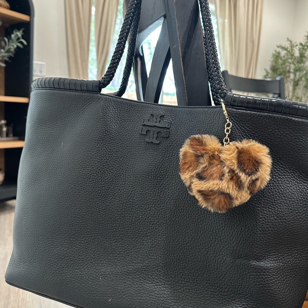 Tory Burch Textured Black Tote